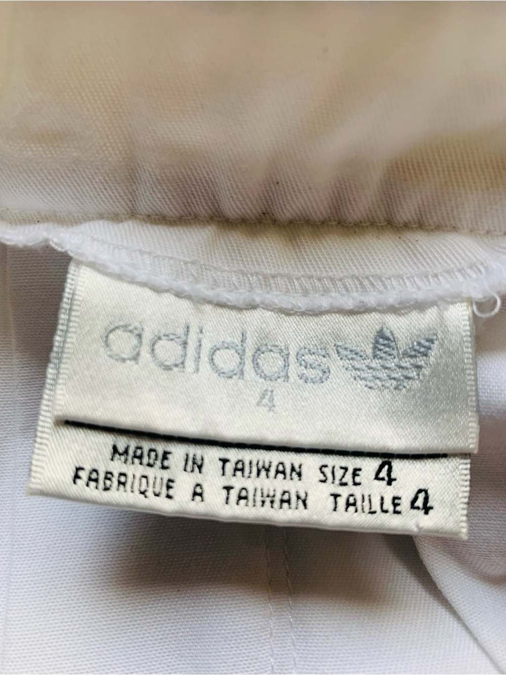Vintage 1980’S ADIDAS Pleated Embroidered Logo White Tennis Skirt Size 4 - Picture 5 of 7